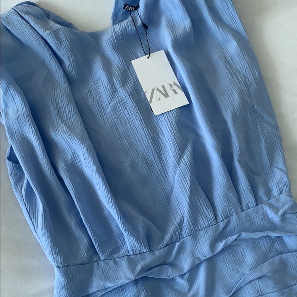 Zara Light Blue Mini Dress - Picture 3 of 3